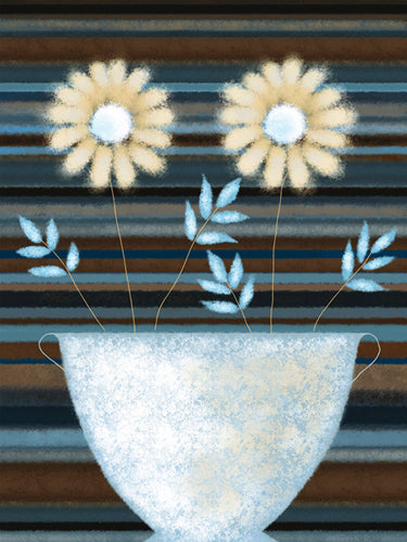 Two Golden Daisies by Jo Parry | 11 3/4 x 9 1/2 Fine Art Print