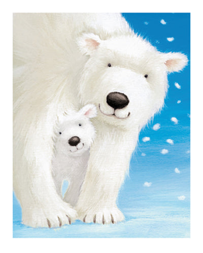 Framed Art Fluffy Bears I by Alison Edgson | 11 3/4 x 9 1/2