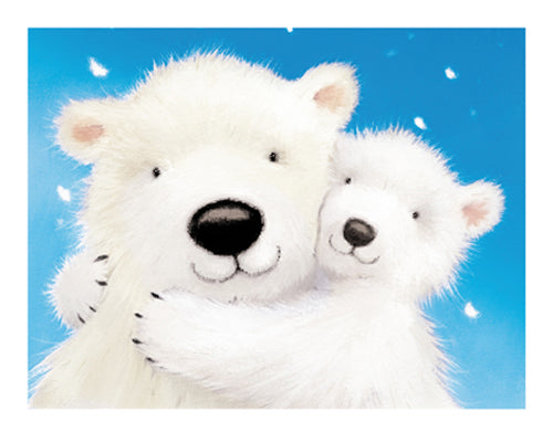 Framed Art Fluffy Bears IV by Alison Edgson | 9 1/2 x 11 3/4