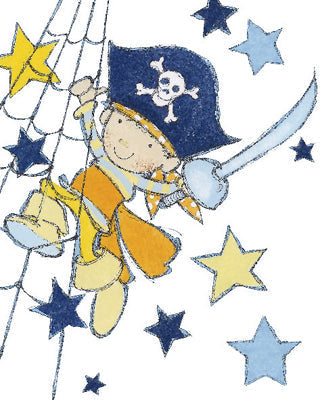 Framed Art Little Pirate by Annabel Spenceley | 11 3/4 x 9 1/2