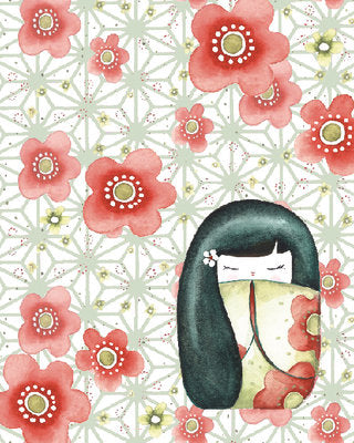 Framed Art Hanako by Sam Bamford | 11 3/4 x 9 1/2