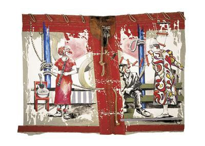 Clown Trio by Rolf Knie | 19 3/4 x 27 1/2 Fine Art Print