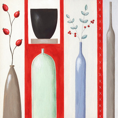 Rosehips I by Lucy Barnard | 27 1/2 x 27 1/2 Fine Art Print