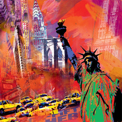 Framed Art New York by Robert Holzach | 27 1/2 x 27 1/2