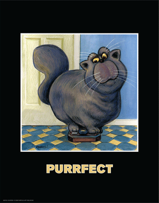 Purrfect by Kourosh | 14 x 11 Fine Art Print
