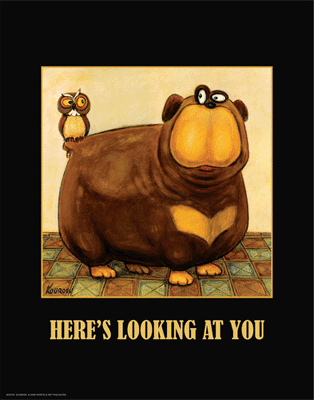 Here's Looking at You by Kourosh | 14 x 11 Fine Art Print