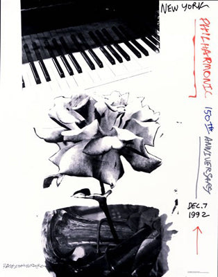 Framed Art New York Philharmonic 150th Anniversary, 1992 by Robert Rauschenberg