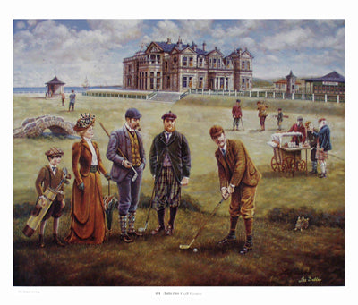 Framed Art St. Andrews Golf Course by Lee Dubin | 27 ½ x 32 3/8