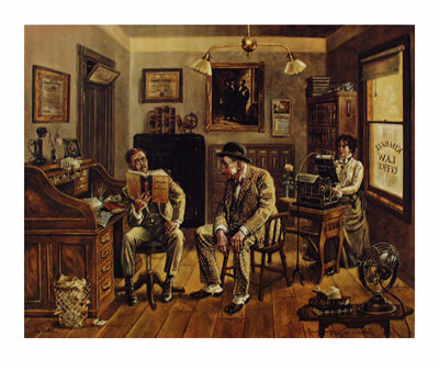 Framed Art Assault and Battery by Lee Dubin | 28 1/2 x 34