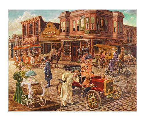 Framed Art Main Street by Lee Dubin | 28 ½ x 34