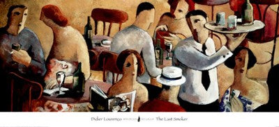 The Last Smoker by Didier Lourenco | 15 3/4 x 39 Fine Art Print