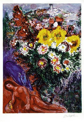 Les Soucis by Marc Chagall | 35 1/8 x 24 3/8 Fine Art Print