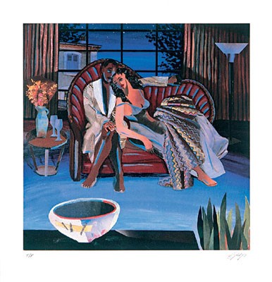 Saturday Night by Gigi Boldon | 23 1/2 x 22 Fine Art Print