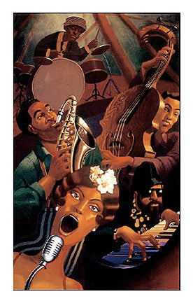 Jazz Quintet by Justin Bua | 44 x 28 Fine Art Print