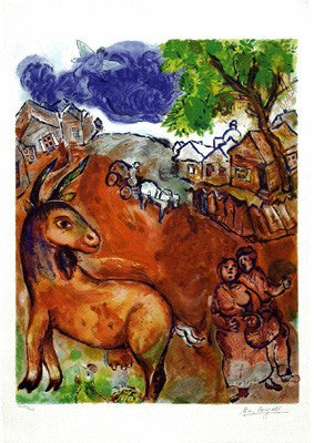Dimanche by Marc Chagall | 35 x 24 3/4 Fine Art Print