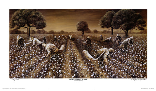 On Their Shoulders We Stand by Floyd Burns | 14 ¾ x 25 ½ Fine Art Print