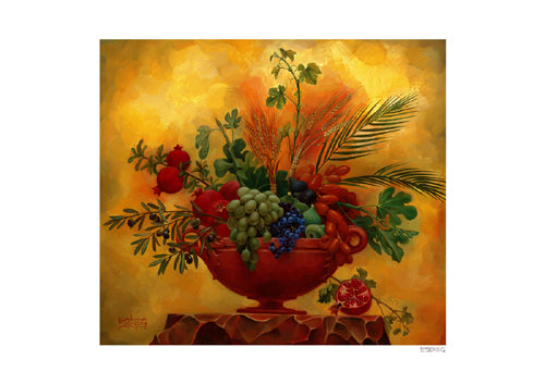 Seven Species by Deborah Kotovsky | 11 5/8 x 16 ½ Fine Art Print