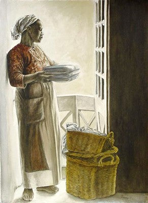 Lady by the Window by Consuelo Gamboa | 34 x 26 Fine Art Print
