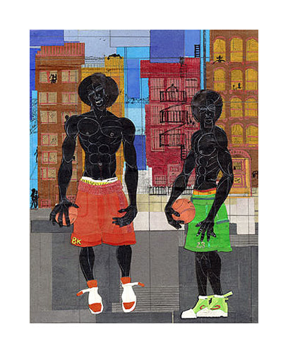 BK Hoop Stars by Willie Torbert | 23 7/8 x 19 ½ Fine Art Print