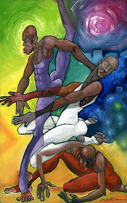 Dance Trio by Michael Wallace | 28 x 19 Fine Art Print