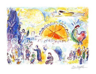 Four Seasons by Marc Chagall | 26 1/2 x 39 image Fine Art Print