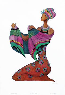 Framed Art Shanna's Shawl by Albert Fennell | 30 3/4 x 21