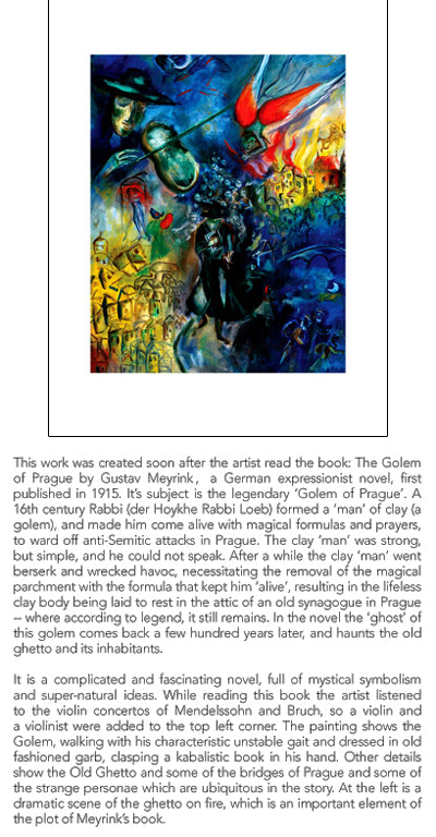 Framed Art The Golem of Prague by Shoshanna Brombacher | 22 x 17