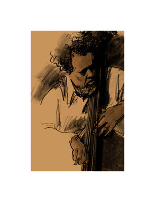 Charles Mingus by Clifford Faust | 17 x 13 Fine Art Print
