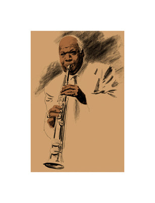Sidney Bechet by Clifford Faust | 17 x 13 Fine Art Print