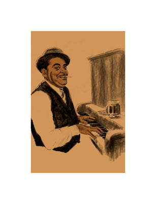 Fats Waller by Clifford Faust | 17 x 13 Fine Art Print