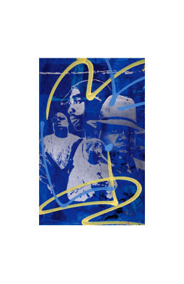 Framed Art Biggie & Tupac by Bobby Hill | 17 x 11