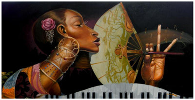 Framed Art Essence by Frank Morrison | 18 x 36