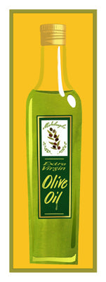 Framed Art Extra Virgin Olive Oil by Clifford Faust | 22 1/2 x 8 1/2