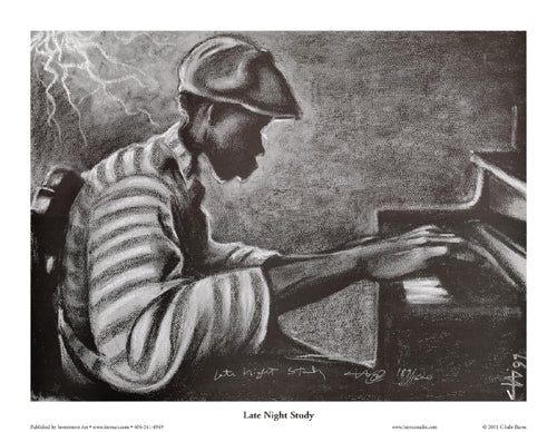 Late Night Study by Cbabi Bayoc | 21 x 27 Fine Art Print