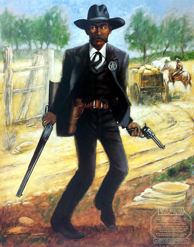 Framed Art Bass Reeves Marshal by Henry C. Porter | 29 x 23