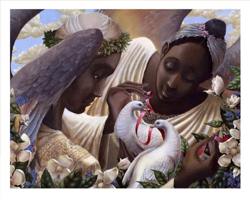Framed Art Angels of Love by John Holyfield | 26 x 32