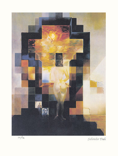 Framed Art Lincoln in Dalivision by Salvador Dali | 14 ¼ x 11