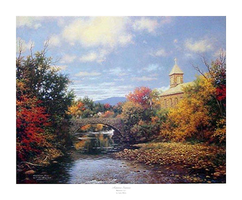 Autumn Sunrise by Larry Dyke | 19 x 23 Fine Art Print