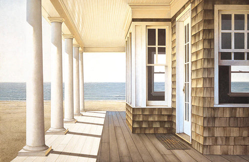 Framed Art Hampton Porch by Daniel Pollera | 22 x 29 7/8