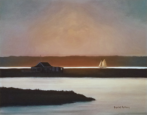 Framed Art Evening Sail by Daniel Pollera | 22 ¼ x 25