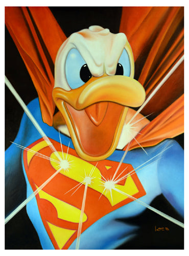 Framed Art Duck of Steel by Michael Loeb | 20 x 14