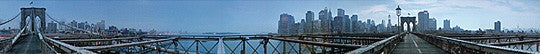 Brooklyn Bridge by Night, NYC by Pierre Hebert | 5 1/8 x 39 3/4 Art