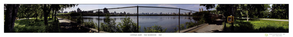 Central Park - The Reservoir, NYC by Pierre Hebert | 5 1/8 x 39 3/4