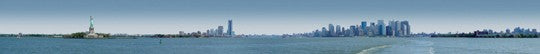Statue of Liberty and New York by Pierre Hebert | 5 1/8 x 39 3/4 Ar