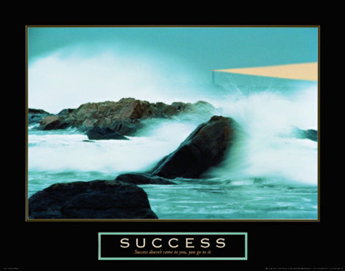 Success - Lighthouse Wall Art | 22 x 28 Fine Art Print