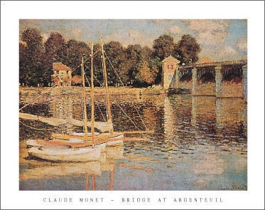 Bridge at Argenteuil by Claude Monet | 22 x 28 Fine Art Print