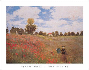 Corn Poppies, 1873 by Claude Monet | 22 x 28 Fine Art Print