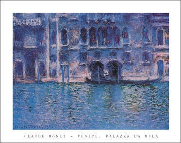 Venice, Palazza da Mula by Claude Monet | 22 x 28 Fine Art Print