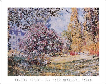 Le Parc Monceau, Paris by Claude Monet | 22 x 28 Fine Art Print