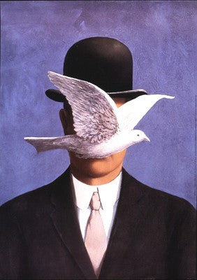 The Man with the Bowler Hat by Rene Magritte | 27 ½ x 19 ¾ Fine Art Print